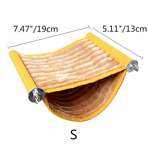 Wontee Hamster Plush Hammock Bird Hanging Bed Nest for Rat Squirr...