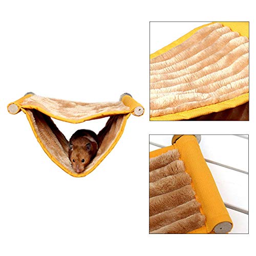Wontee Hamster Plush Hammock Bird Hanging Bed Nest for Rat Squirr...