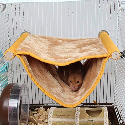 Wontee Hamster Plush Hammock Bird Hanging Bed Nest for Rat Squirr...