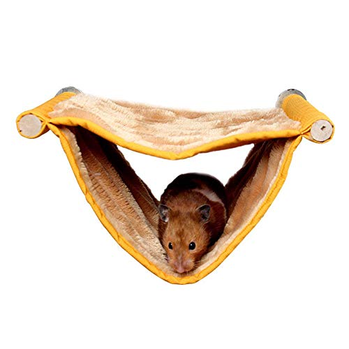 Wontee Hamster Plush Hammock Bird Hanging Bed Nest for Rat Squirr...