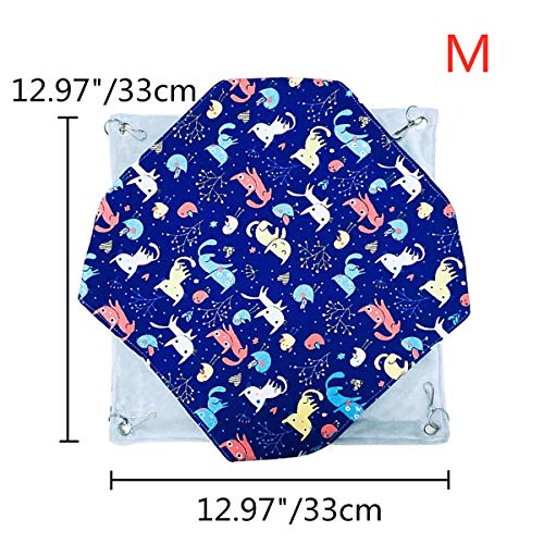 Wontee Small Pet Hammock Bunkbed Hanging Nest Bed for Parrot Para...