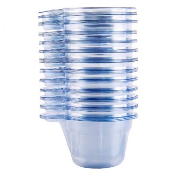 Disposable Plastic Urine Collection Cups, 60ML 100 Pack Specimen ...