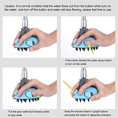 Pet Bathing Tool, Pet Shower Sprayer with 47 Inch Stainless Steel...