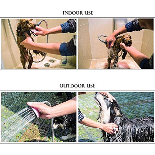 Pet Bathing Tool, Pet Shower Sprayer with 47 Inch Stainless Steel...