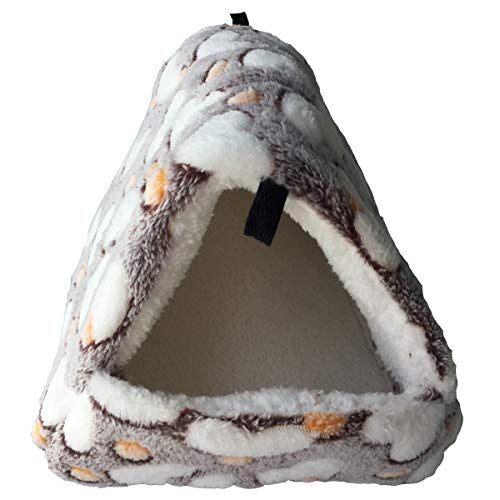 WowowMeow Small Animals Warm Fleece Bed Cage Hanging Cave Beds fo...