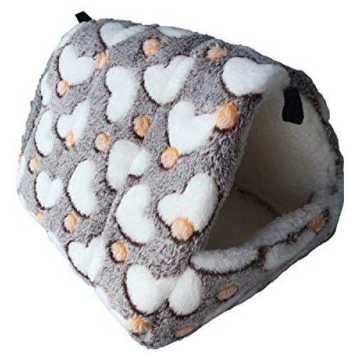 WowowMeow Small Animals Warm Fleece Bed Cage Hanging Cave Beds fo...
