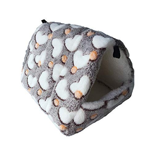 WowowMeow Small Animals Warm Fleece Bed Cage Hanging Cave Beds fo...