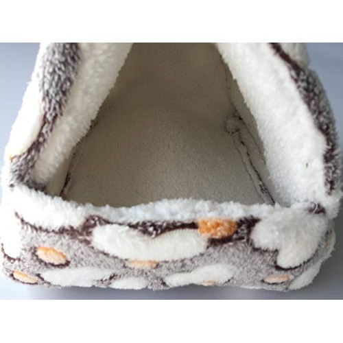 WowowMeow Small Animals Warm Fleece Bed Cage Hanging Cave Beds fo...