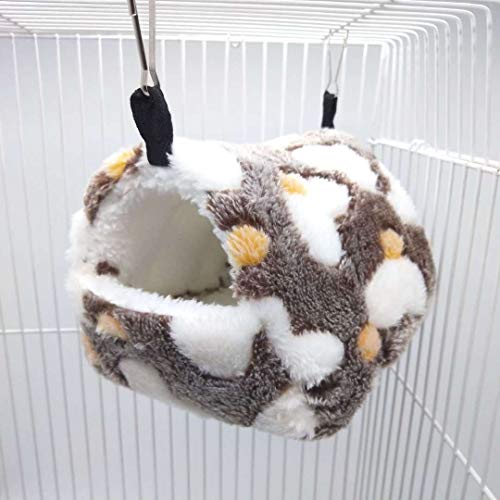 WowowMeow Small Animals Warm Fleece Bed Cage Hanging Cave Beds fo...