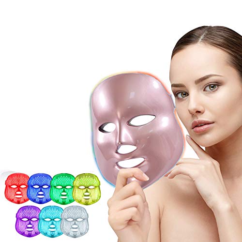 WQU LED 7 Colors Face Skin Care Mask 2021 New-Updated LED Therapy...