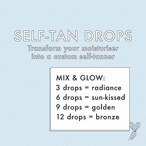 Paradise- Self Tanning Drops Medium Full Size,100 Percent Vegan, ...