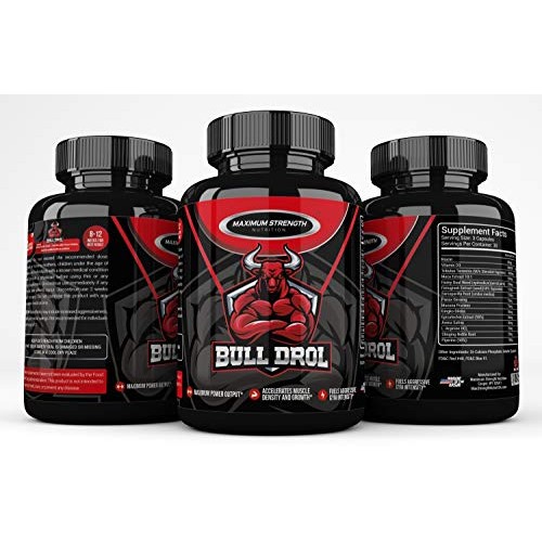 Bull Drol Strongest Mens T Boost - Explosiveness, Po...