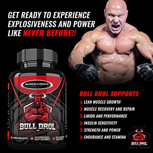 Bull Drol Strongest Mens T Boost - Explosiveness, Po...