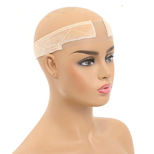 T-Shaped Adjustable Lace Wig Headband Velvet Elastic Wig Band Sca...