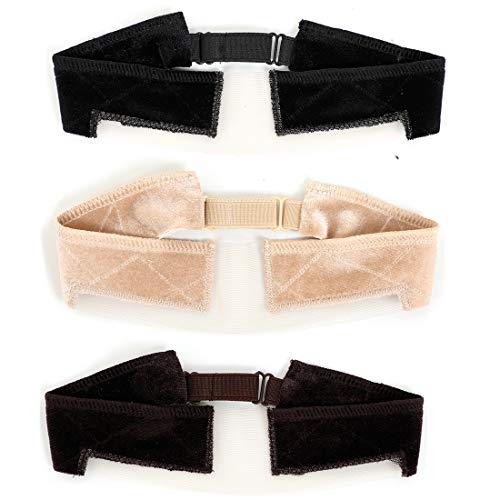 T-Shaped Adjustable Lace Wig Headband Velvet Elastic Wig Band Sca...