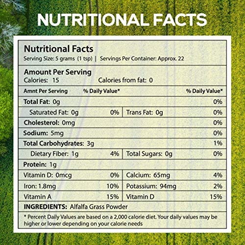 XPRS Nutra Organic Alfalfa Powder - Premium Vegan Alfalfa Supplem...
