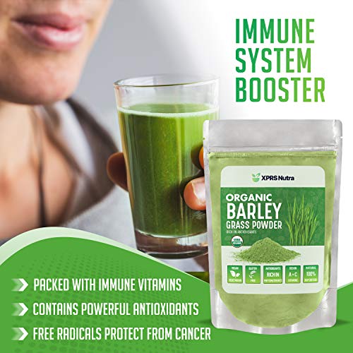 XPRS Nutra Organic Barley Grass Powder - 8 oz Premium Barley Powd...