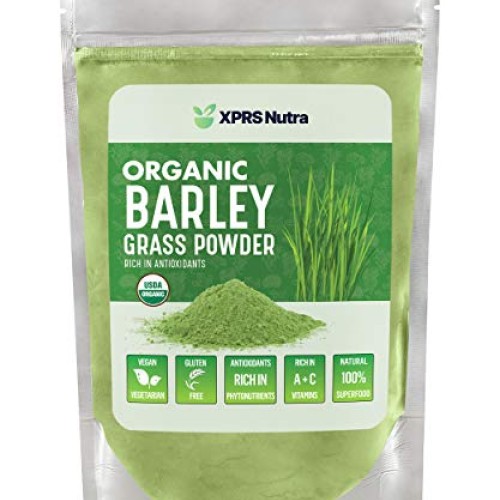 XPRS Nutra Organic Barley Grass Powder - 8 oz Premium Barley Powd...