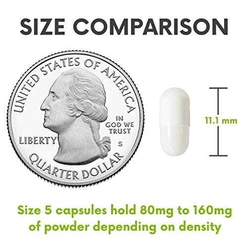 XPRS Nutra Size 5 Empty Capsules - Very Small Empty Gelatin Capsu...