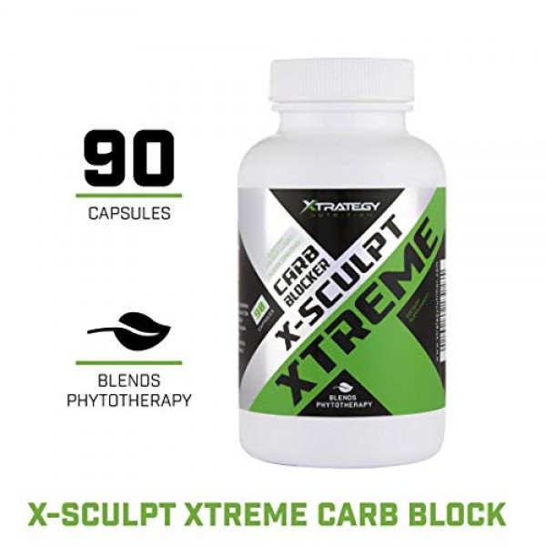 CARB Blocker X-Sculpt Xtreme XTRATEGY Nutrition Natural Blend Chr...
