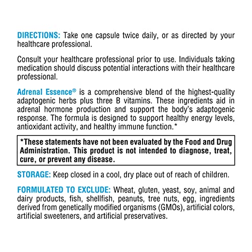 Xymogen Adrenal Essence - Adrenal Support with Adaptogenic Herbs ...