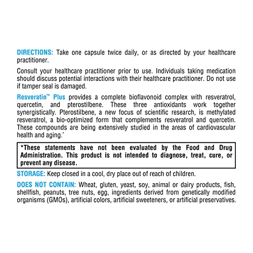 Xymogen Resveratin Plus - Patented Pterostilbene + Trans-Resverat...