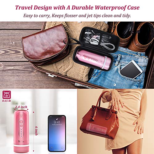 Cordless Water Flosser - DIY Portable Oral Irrigator Rechargeable...