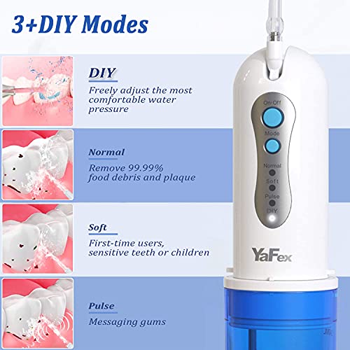 Cordless Water Flosser, YaFex Portable Water Teeth Cleaner Pick w...