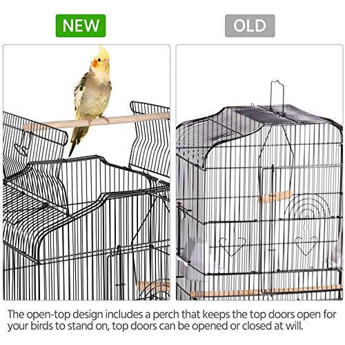 Yaheetech 36-inch Open Top Hanging Medium Parakeet Bird Cages for...