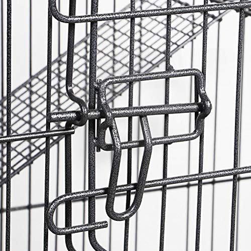 Yaheetech 37’’ Metal Cat Kitten Cage Small Animals Hutch w/ 2 Fro...