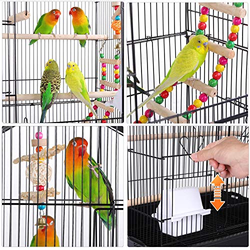 Yaheetech 39-inch Roof Top Large Flight Parrot Bird Cage for Smal...