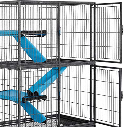YAHEETECH 4-Tier 54 Inch Height Cat Kittens Enclosure Ferret Cage...
