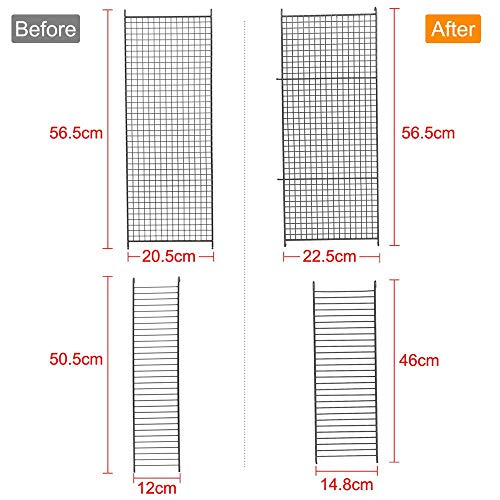 Yaheetech 4-Tier Kitten Cat Ferret Cage Cat Playpen, Black