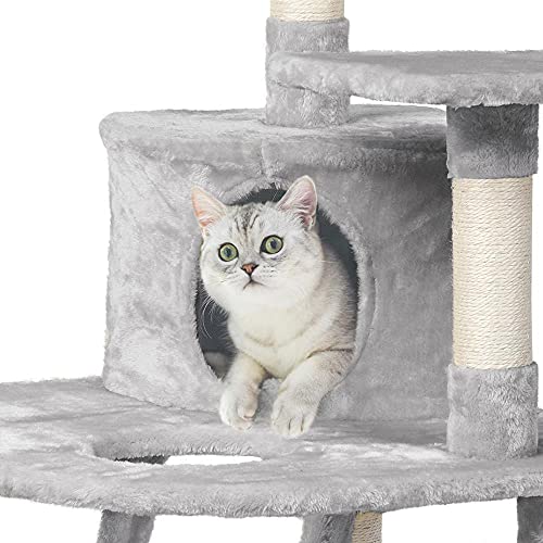 Yaheetech 48in Cat Tree Cat Tower Stand House Furniture Kitty Act...