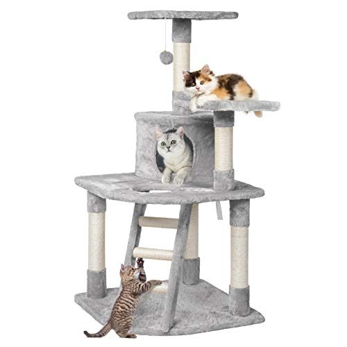Yaheetech 48in Cat Tree Cat Tower Stand House Furniture Kitty Act...