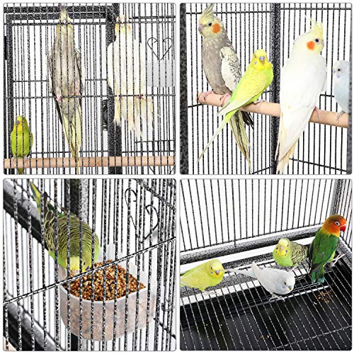 YAHEETECH 54-inch Wrought Iron Standing Large Parrot Parakeet Fli...