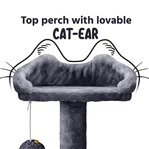 Yaheetech 54in Cat Tree Tower Condo Furniture Scratch Post for Ki...