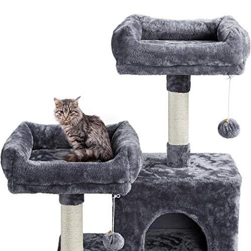 YAHEETECH 59 inches Luxurious Cat Tree Cat Tower with Cat Scratch...
