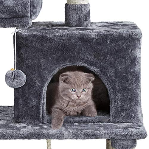 YAHEETECH 59 inches Luxurious Cat Tree Cat Tower with Cat Scratch...