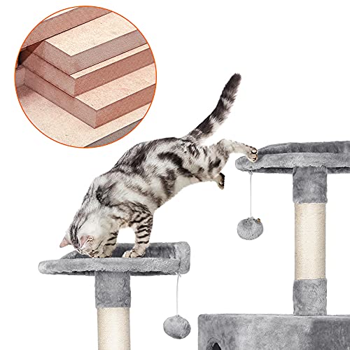 Yaheetech 59 inches Multi-Level Cat Tree Condos Stand Furniture C...