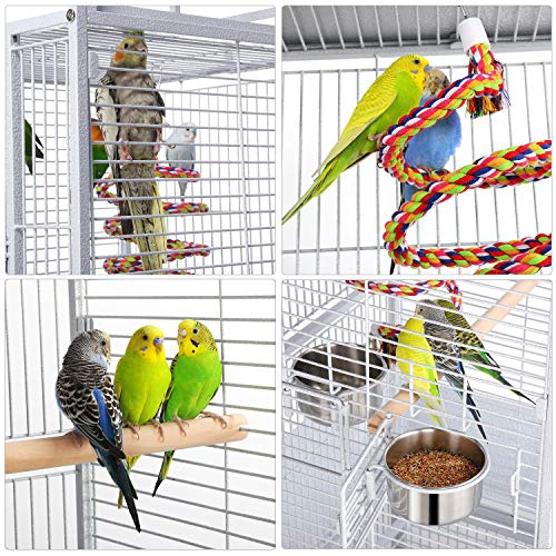 Yaheetech 61-inch Wrought Iron Play Top Large Cockatiel Parrot Bi...
