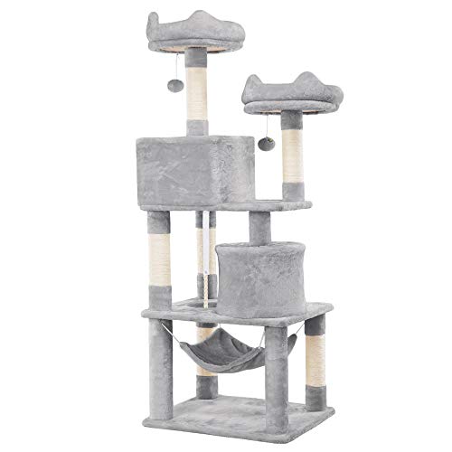 Yaheetech 62.2inches Cat Tree Cat Towers Cat Condo with Platform ...