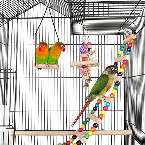 Yaheetech 62.4-inch Tall Roof Top Large Flight Bird Cage for Smal...
