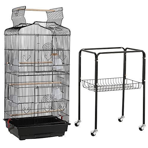 Yaheetech 64-inch Open Top Standing Medium Small Parrot Parakeet ...