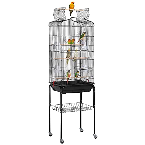 Yaheetech 64-inch Open Top Standing Medium Small Parrot Parakeet ...