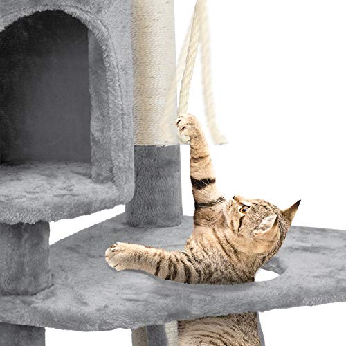 Yaheetech 79 inches Multi-Level Cat Tree Condo with Scratching Po...