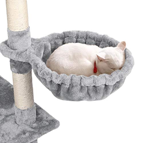 Yaheetech 79 inches Multi-Level Cat Tree Condo with Scratching Po...