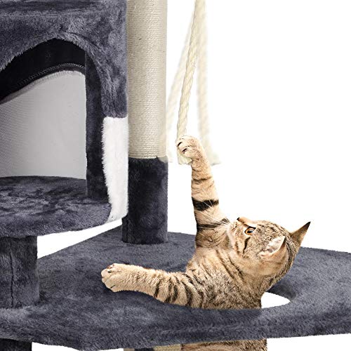 Yaheetech 79in Multi-Level Cat Trees with Sisal-Covered Scratchin...