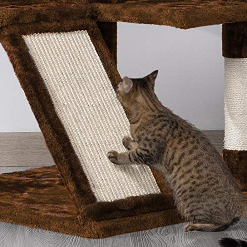 Yaheetech Cat Tree with Sisal-Covered Scratching Posts 55 inches