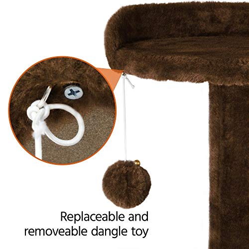 Yaheetech Cat Tree with Sisal-Covered Scratching Posts 55 inches
